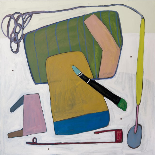 Banana, Original Abstract Painting by Rebekah Andrade For Sale