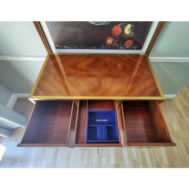 Brown 1990s Ralph Lauren Campaign Chest of Drawers For Sale - Image 8 of 16
