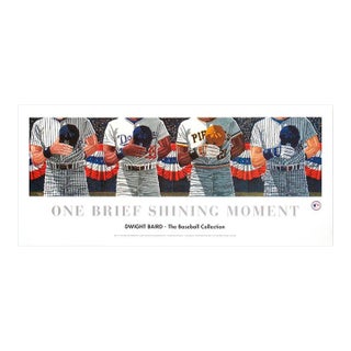 1994 Dwight Baird 'One Brief Shining Moment' Outsider Art Black & White,Blue,Red,White Canada Offset Lithograph For Sale