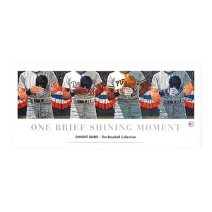 1994 Dwight Baird 'One Brief Shining Moment' Outsider Art Black & White,Blue,Red,White Canada Offset Lithograph