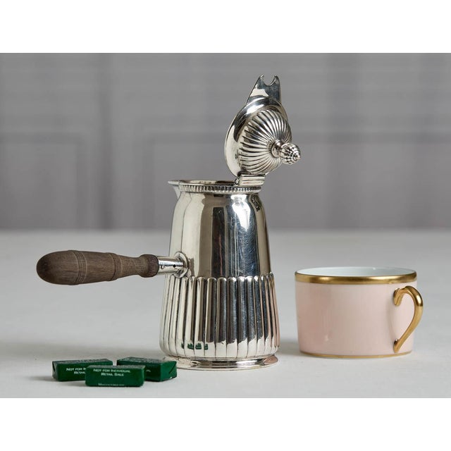 Tiffany and Co. Antique Tiffany & Co. Silver Plate Handled Teapot For Sale - Image 4 of 6