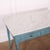 Blue Italian Carved Console Table with Marble Top For Sale - Image 8 of 12