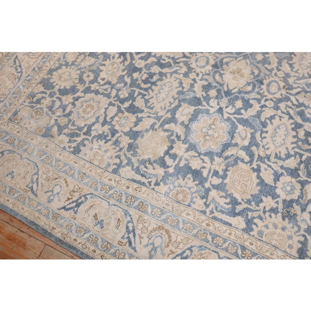 Blue Vintage Zabihi Collection Persian Malayer Blue Small Room Size Rug - 7' x 10'5" For Sale - Image 8 of 10