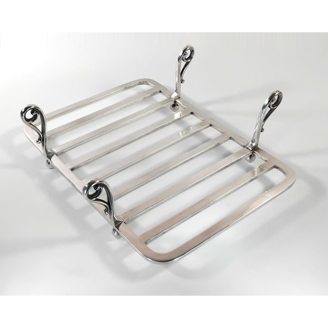 Art Deco 1930s Christofle Asparagus Holder and Tongs For Sale - Image 3 of 11