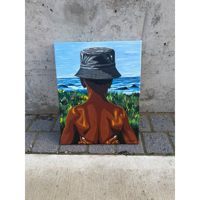 2020s Somewhere Out There, Acrylic Painting on Canvas, Emmanuel Akolo (2026) For Sale - Image 5 of 8