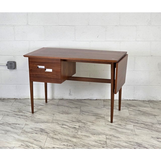 American of Martinsville 1950s American of Martinsville 'Accord' Drop Leaf Desk For Sale - Image 4 of 12