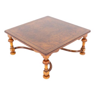 Carolean Revival Walnut Coffee Table, 1920s For Sale