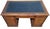 Brown Vintage American Regency Style Tooled Leather Top Writing Executive Desk For Sale - Image 8 of 15