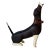 Vintage Southwestern Folk Art - Style Handcrafted Wooden Dachshund Dog Sculpture For Sale