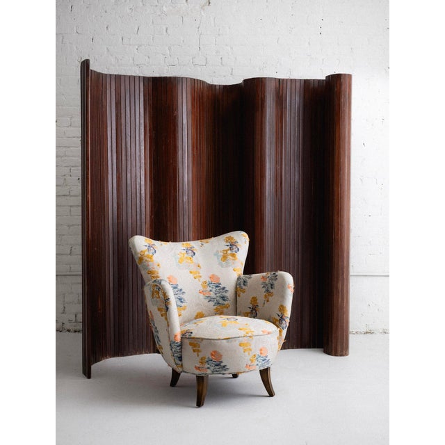 Wood Large French Tambour Folding Screen by Jomaine Baumann For Sale - Image 7 of 7