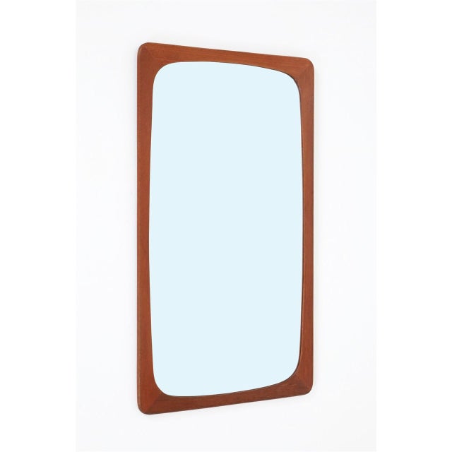 Mid-Century Danish Teak Wall Mirror, 1960s For Sale - Image 6 of 6