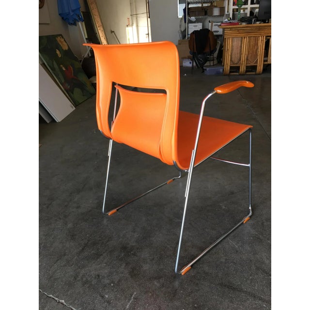 Orange Stylex "Rythm" Armchair by Sva Cvek, Sets of 5 For Sale - Image 4 of 7