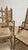 Vintage Wooden Ladder-Back Dining Chairs with Woven Seats, 1940s, Set of 6 For Sale - Image 10 of 11