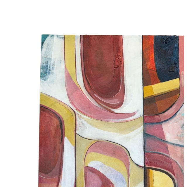 Mid-Century Modern Contemporary Painting Windows by Emily Orsich For Sale - Image 3 of 4