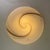 Flush-mount light made of a white Murano glass diffuser with black & grey swirl stripes on a white metal base. Produced in...