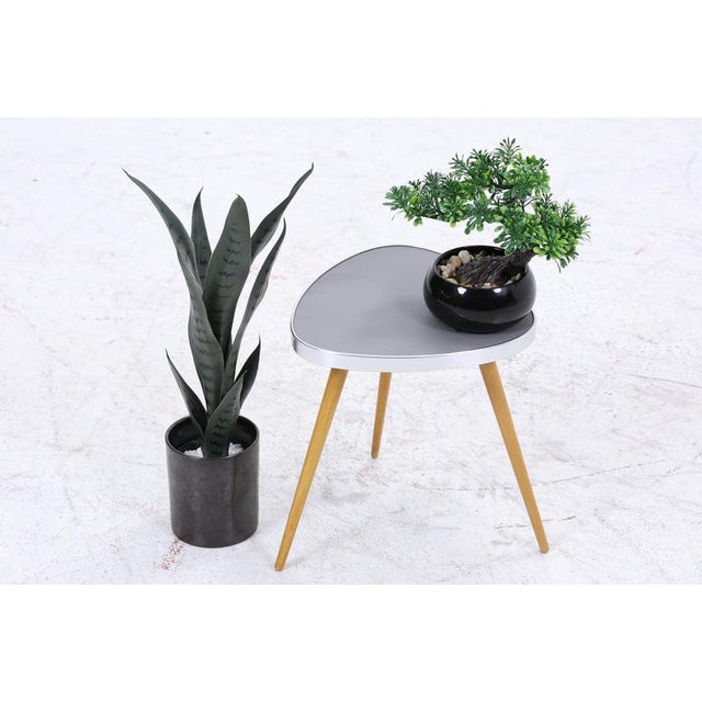 Mid-Century Kidney-Shaped Table or Plant Stand For Sale - Image 9 of 9