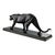 Metal Rulas, Art Deco Sculpture of a Walking Panther, 1930, Metal on Marble Base For Sale - Image 7 of 11