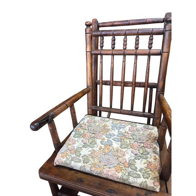 Early 20th Century Antique Convertible Stroller & High Chair Victorian Children’s Chair Primitive Nursery Furniture For Sale - Image 5 of 5