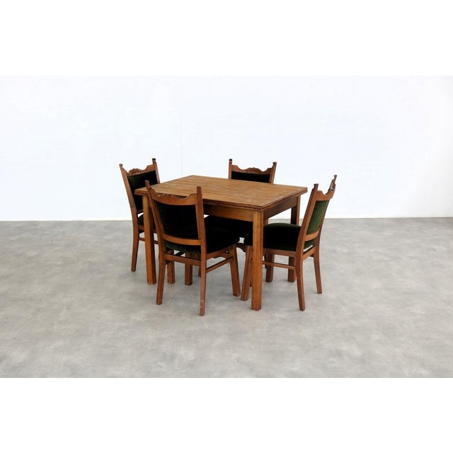 Art Deco Extendable Dining Table, 1940s For Sale - Image 4 of 11