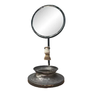 Late 19th Century Pairpoint Corp. Silverplate Shaving Mirror