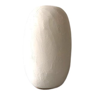 Contemporary Modern Handmade Perch White Ceramic Orb Sculpture For Sale