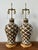 Traditional Vintage Regency Bunny Williams “Chicken Feathers” Glazed Ceramic Lamps - A Pair For Sale - Image 3 of 11