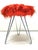 Tripod Fluffy Stool on Chromed Steel Hairpin Legs, 1950s For Sale - Image 11 of 12
