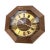 Brown Ebg Wooden Wall Clock, Germany 1980s For Sale - Image 8 of 12