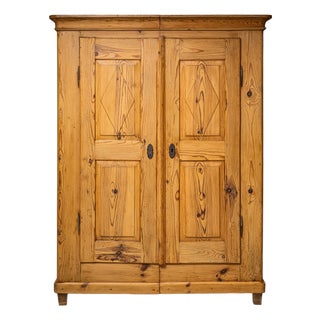 Rural Softwood Armoire, Early 19th Century For Sale