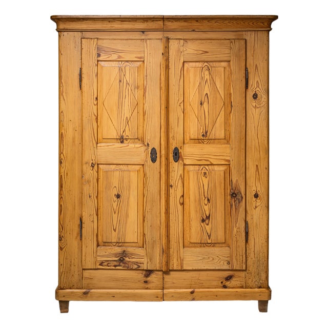 Rural Softwood Armoire, Early 19th Century For Sale