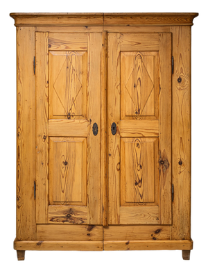Rural Softwood Armoire, Early 19th Century