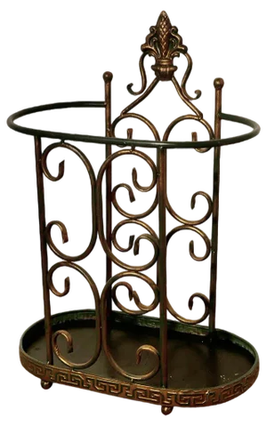 Demi-Lune Wirework Stick Stand or Umbrella Stand, 1960s