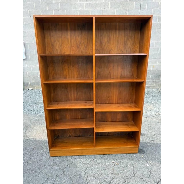 Mid 20th Century Mid Century Modern "Poul Hundevad" Teak Wood Double Bookcase For Sale - Image 5 of 16
