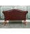 Regency Camel Back Chesterfield Sofa in Hand-Dyed Burgundy Leather For Sale - Image 9 of 10