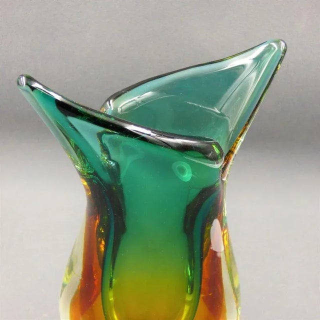 Sommerso Murano Glass Vase by Flavio Poli for Seguso, 1950s For Sale - Image 11 of 12