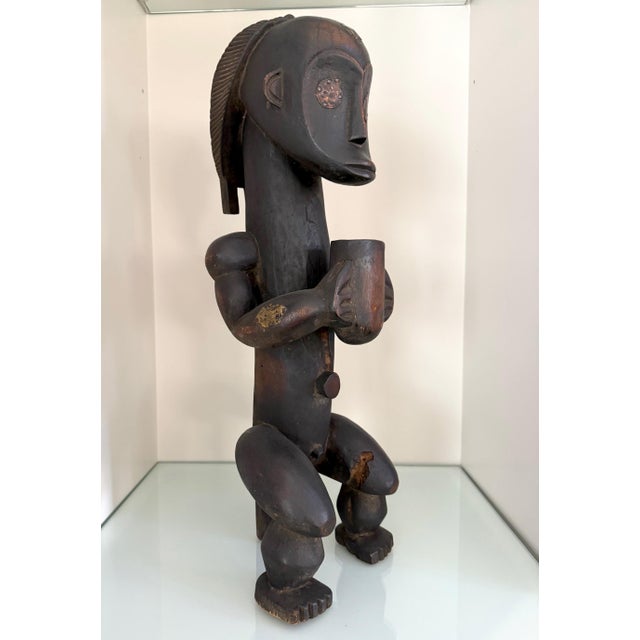 African Fang Reliquary Wood Figurative Statue Gabon For Sale - Image 12 of 16