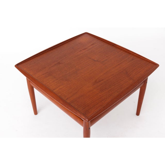Brown Mid-Century Modern Danish Teak Side Table by Grete Jalk for Glostrup, 1960s For Sale - Image 8 of 12