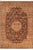 Brown Medallion 1990's Pak-Persian Brown/Tan Wool Rug - 6'2'' X 9'4'' For Sale - Image 8 of 9