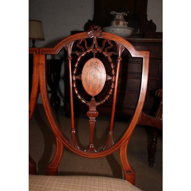 English Mahogany Living Room Set, 1930s, Set of 5 For Sale - Image 9 of 14