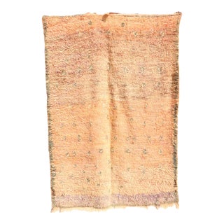 Handknotted Moroccan Rug - 5'2" X 7'4" Ft For Sale
