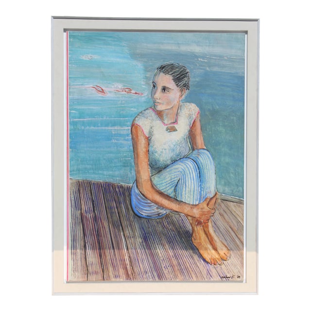 1980s Monumental Persian Contemporary Painting by Artist Milano Khzanjian For Sale