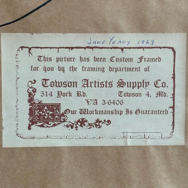 1969 Framed Needlepoint After Gainsborough's "The Blue Boy" For Sale - Image 10 of 11