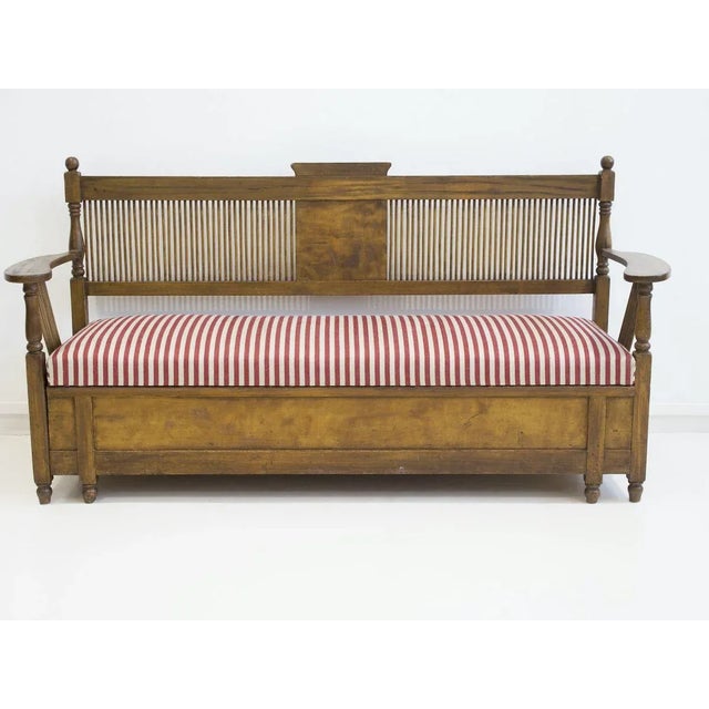 Stained wood sofa designed in 1899 by Carl Westman. Model "Arbetarmöbeln", which means "Workers' furniture". I have...
