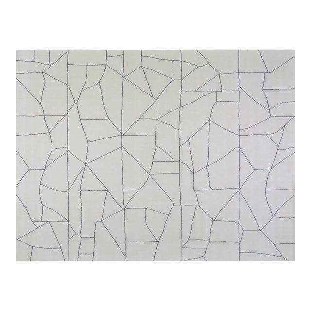 Moroccan Beni Ourain Hand Knotted Wool Rug, 10'x14' For Sale