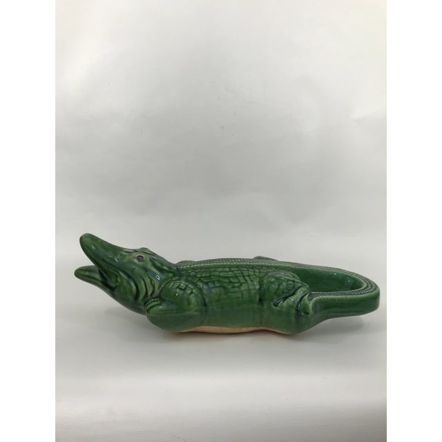 Majolica Alligator Statue For Sale - Image 4 of 9