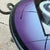 Purple Joan Irving Postmodern Art Glass and Wrought Iron Chair For Sale - Image 8 of 11