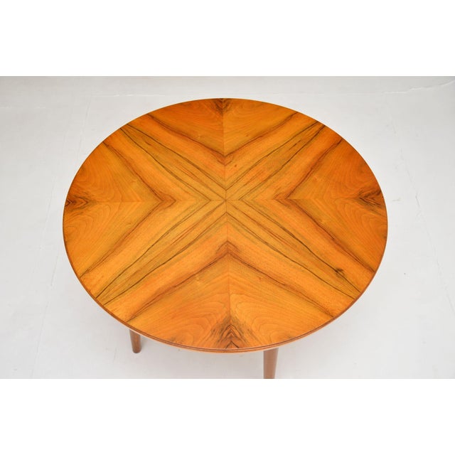 Vintage Walnut Coffee or Side Table, 1950s For Sale - Image 6 of 8
