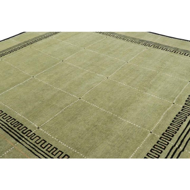 This 12x14 modern rug is a rich and exciting new addition to the Art Deco rug collection by Rug & Kilim—a bold new high-...