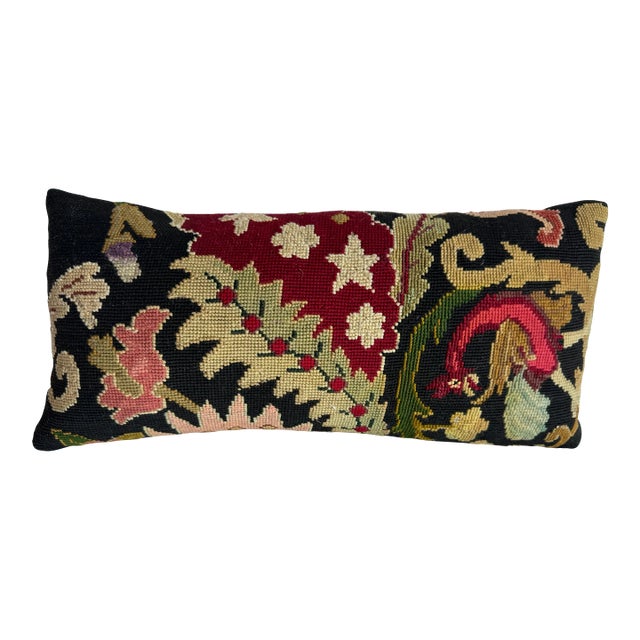 1850 English Needlework Pillow For Sale