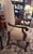1930s Vintage Walnut Regency Dining Chairs, Set of Six With Custom Linen Upholstery For Sale - Image 5 of 9